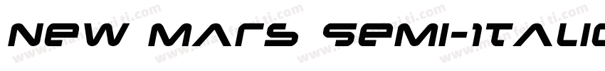 New Mars Semi-Italic字体转换